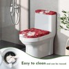 Hresuewn Snowman Toilet Lid Cover Tank Lid Cover Stretchable Stylish