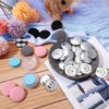 100 Sets Cover Buttons Kit with Tools Size Buttons to