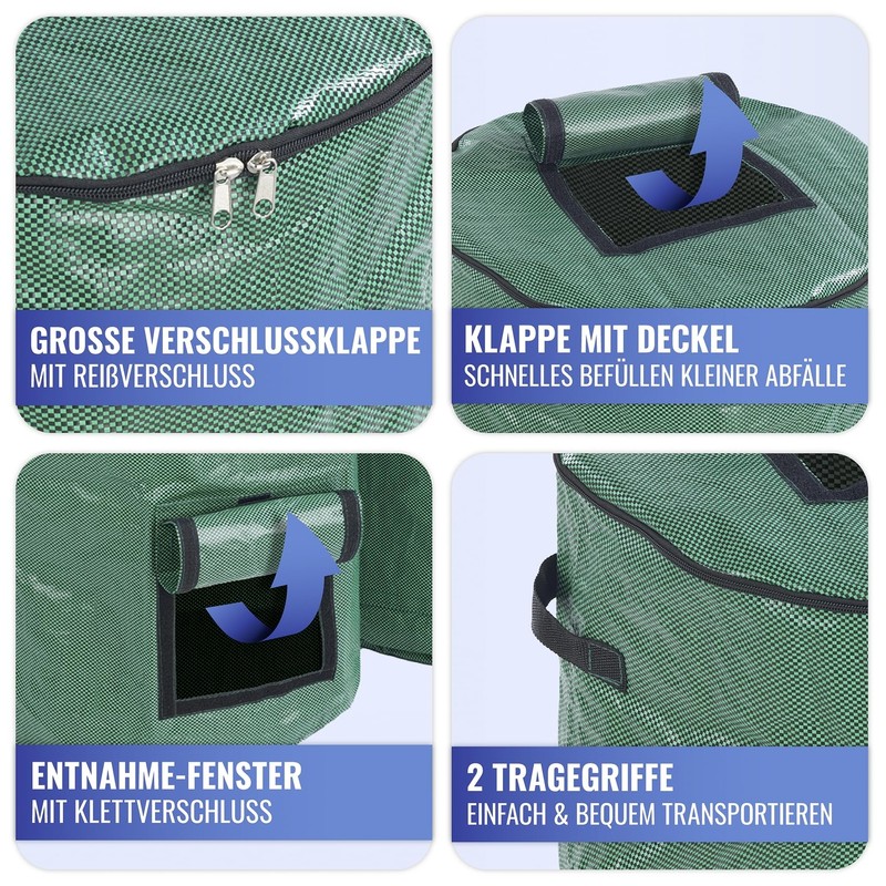 Maximex Composter Set of 2 Organic Waste Collection Point for