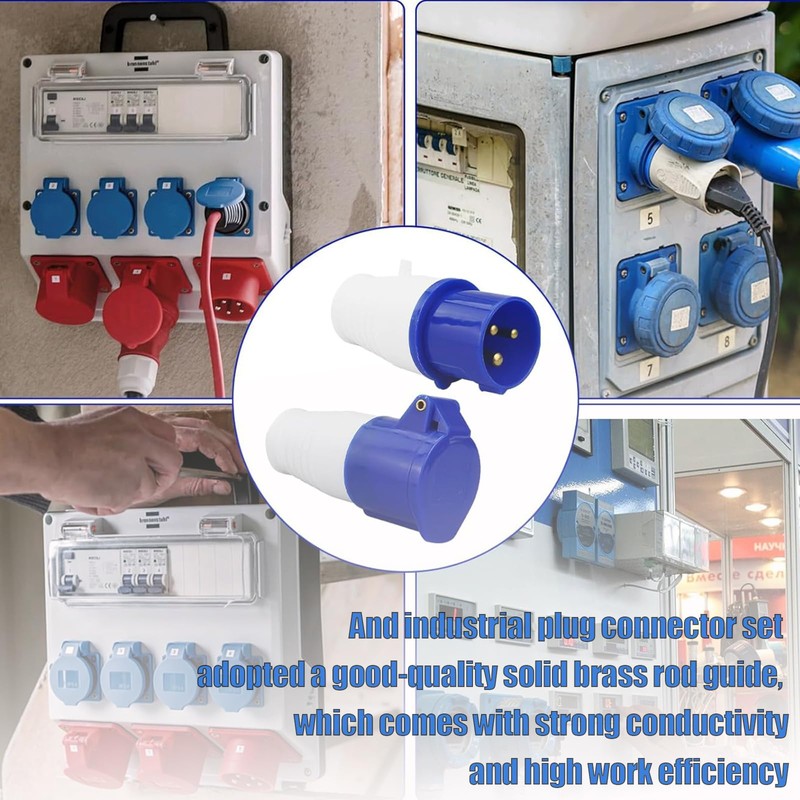16A 240V Site Trailing Plug & 16 Amp Socket 230V