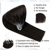 Hetto Micro Ring Extensions, Real Hair Brown Micro Ring Extensions,