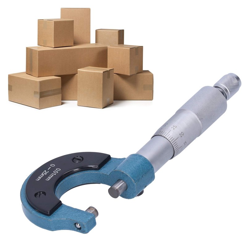 Outside Micrometer, External Micrometer, 0-25 mm Range 0.01 mm Resolution,
