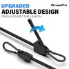 Adjustable Bungee Cords, Upgrade Bungee Cord with Carabiner Hooks Outdoor
