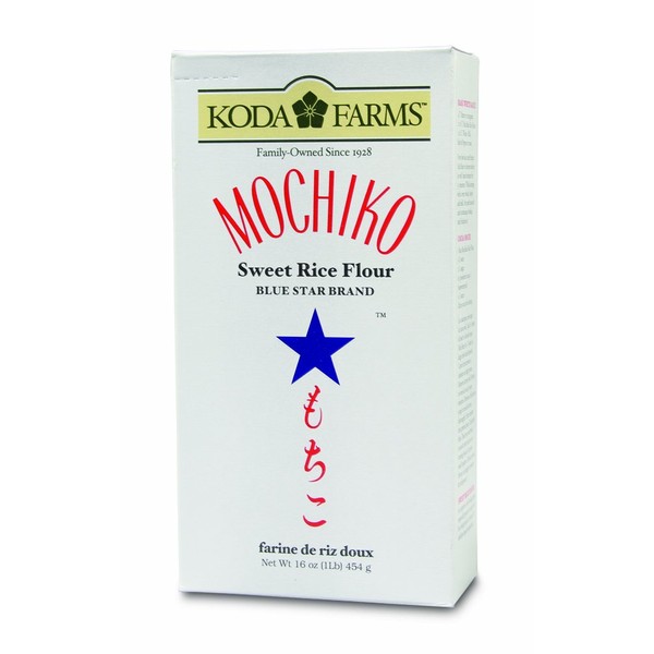 Koda Farms Mochiko Sweet Rice Flour, Blue Star, 1 Pound (Pack of 12)
