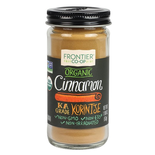 Frontier Organic Cinnamon Ground, 1.9 Ounce Container