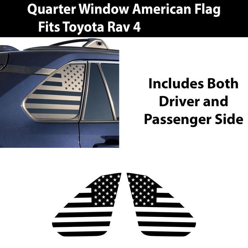 Bogar Tech Designs - Precut American Flag Rear Side Quarter