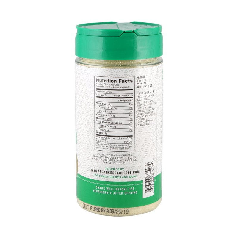 Mama Francesca Premium Classic Parmesan Cheese, 8 Ounce