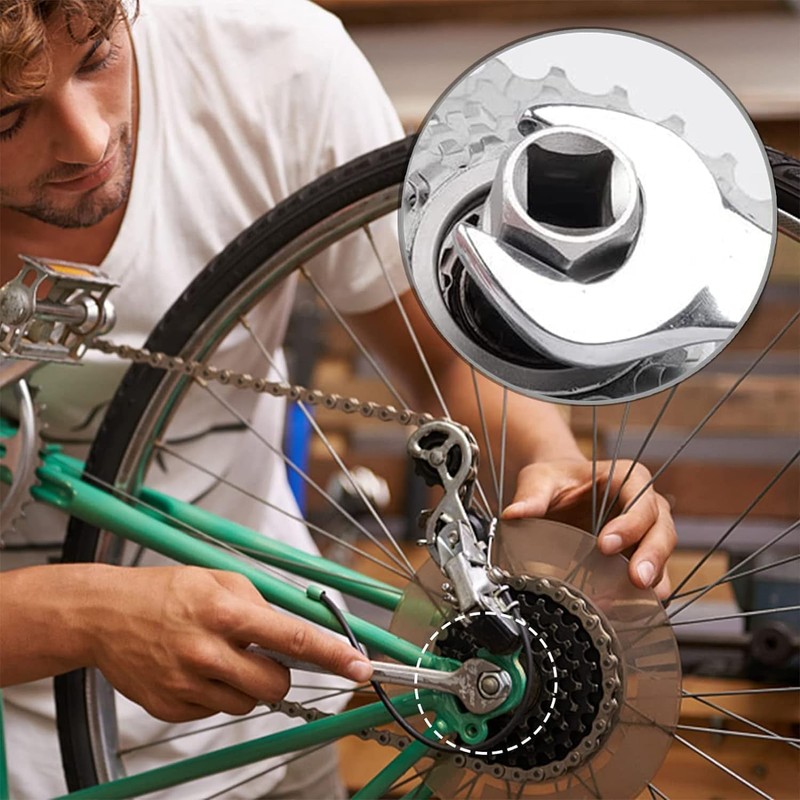 Jushion Pack of 2 Sprocket Puller, Bicycle Inner Bearing Key,
