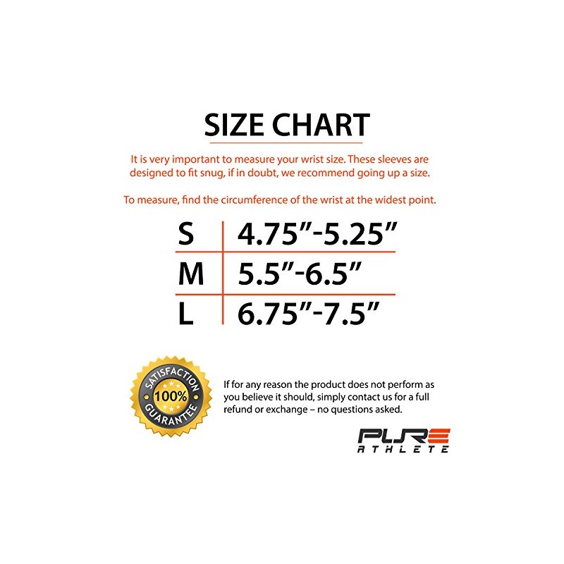 Pure Compression Copper Wrist Support - Best Wrist Sleeve for
