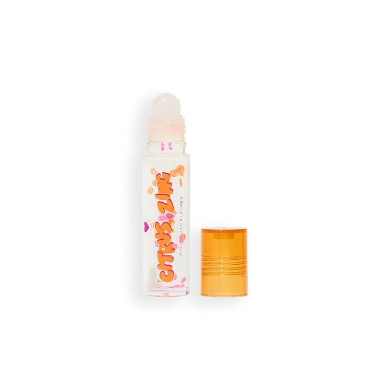 I Heart Revolution Citrus Zing Fruity Lip Oil, Nourishing Lip