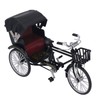Rickshaw Model Retro Design Decorative Interesting Alloy 3 Wheel Rickshaw