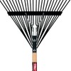 Truper 30480 Steel Leaf Rake 24 Tines - 24-Inch Head,