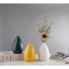 LSBTAUCP-Ceramic vase,Yellow vase for Home Decoration, Modern Style Dry vase,