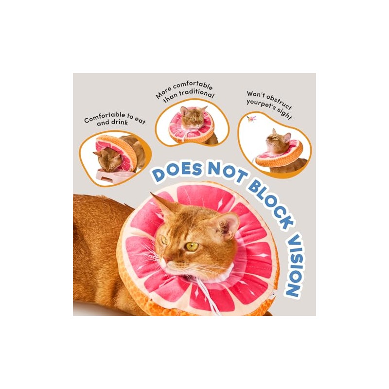 Cat Cone, Adjustable Cat Recovery Collar, Extra Soft Cat E
