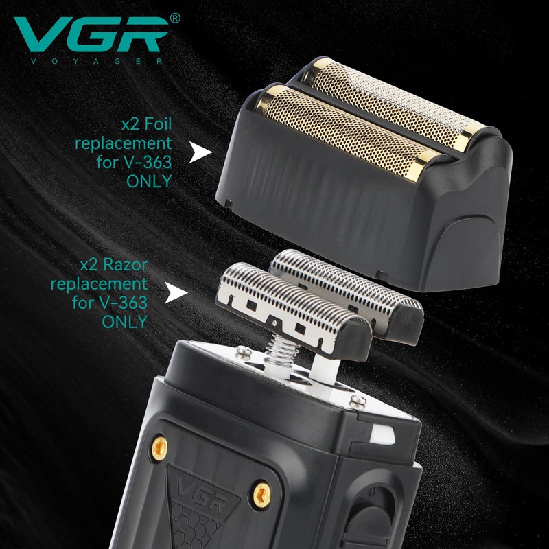 VGR Replacement Foils and Blades for V-363 Foil Shaver –