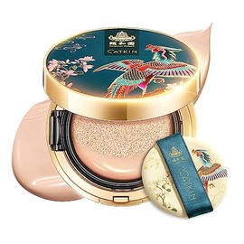 Catkin Phoenix Base Cojín con Cobertura Modulable Suero de Maquillaje Anti-Envejecimiento, Acabado Satinado Transparente, Repuesto Incluido, Beige Cla