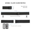 JIUSERLU Adjustable Elastic Bands For Wigs, Adjustable Wig Bands (Mixed,