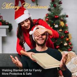 Fiberglass Welding Blanket 6x8 ft - 1022 °F High Temp Insulation Blanket, 850 GSM Heavy Duty Fire Resistant Blankets, Heat Resistant Fabric for Industrial, Smoker, Camping, Grill