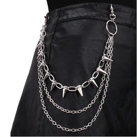 Punk Trouser Chain For Men, Cool Gifts For Men Adults, Perfect For Skateboard, Motorbike And Hip Hop Style, Fashionable Accessory
