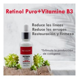 Serum Facial Retinol Puro Revlon +vitamina B3 +colageno 30ml