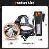 High Power Rechargeable LED Headlamp - Waterproof Adjustable Head Flashlight,