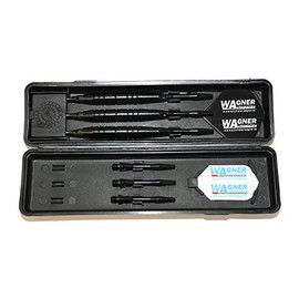 3 darts with 3 WA Softspitzen Softdarts Line in Black Box