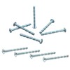 60Pcs Silver M4 x 45mm Truss Head Break Away Screws,