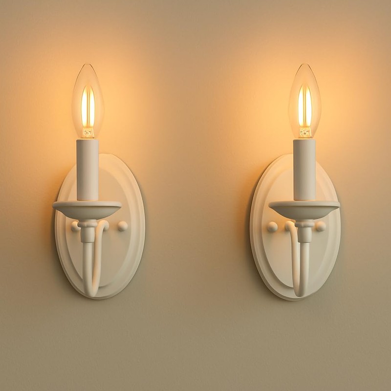 Bioluz LED 60W Candelabra Light Bulbs Uses 5.5W Dimmable E12