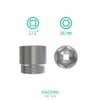 WIESEMANN 1893 80805 36 mm Hexagonal Socket Spanner Insert 1/2
