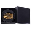 Barry.Wang Eagle Belt for Mens Ratchet Buckle Real Leather Business