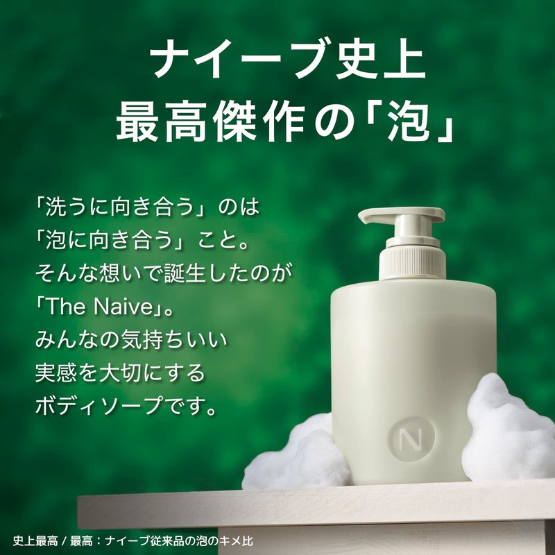 Naive The Naive Body Soap, Foam Type, Pump