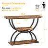 Snughome Entryway Table, 39.4" Console Table, 3-Tier Industrial Sofa Table