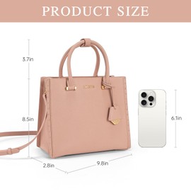 LA FESTIN Top Handle Bag Work Laptop Tote and Satchel Purse Women's Crossbody Handbags with Strap