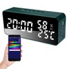 Alarm Clock for Bedroom 5 Alarms LED Display Mirror Desk