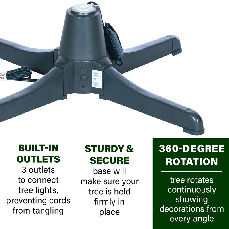 Fraser Hill Farm 360-Degree Rotating Tree Stand for Up to