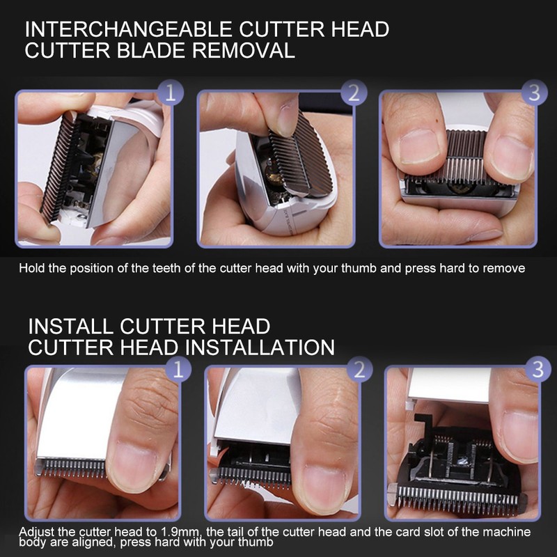 Professional Electric Hair Clipper Rechargeable Adjustment Hair Trimmer Haircutting Machine