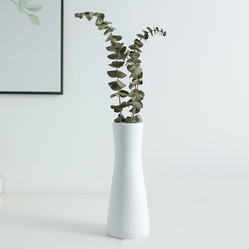 18cm Ceramic Bud Vase Tall Conic Flower Single Stem Vase