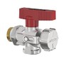 Simplex KFE Ball Valve Corner AG 1/2 Inch, Self-Sealing Thread