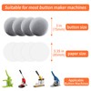 100 Sets 75mm/3inch Button Making Supplies, Pin Back Button Parts