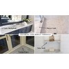 Tenedos Carrara Marble Doorway Floor Transition Tile Threshold (Marble Saddle)