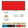 Houssity Red 7' x 16' Fence Privacy Screen Cover Panel