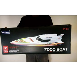 Shuang Ma 7000 RC Radio Remote Control WHITE Speed Boat Open Box - USA Seller