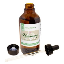 Rosemary Essential Oil - 4 fl oz (118 ml) Glass Bottle w/Glass Dropper – 100% Pure Essential Oil