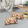 Sweetshow Fall Floral Lumbar Pillow Covers 12x20 Set of 2