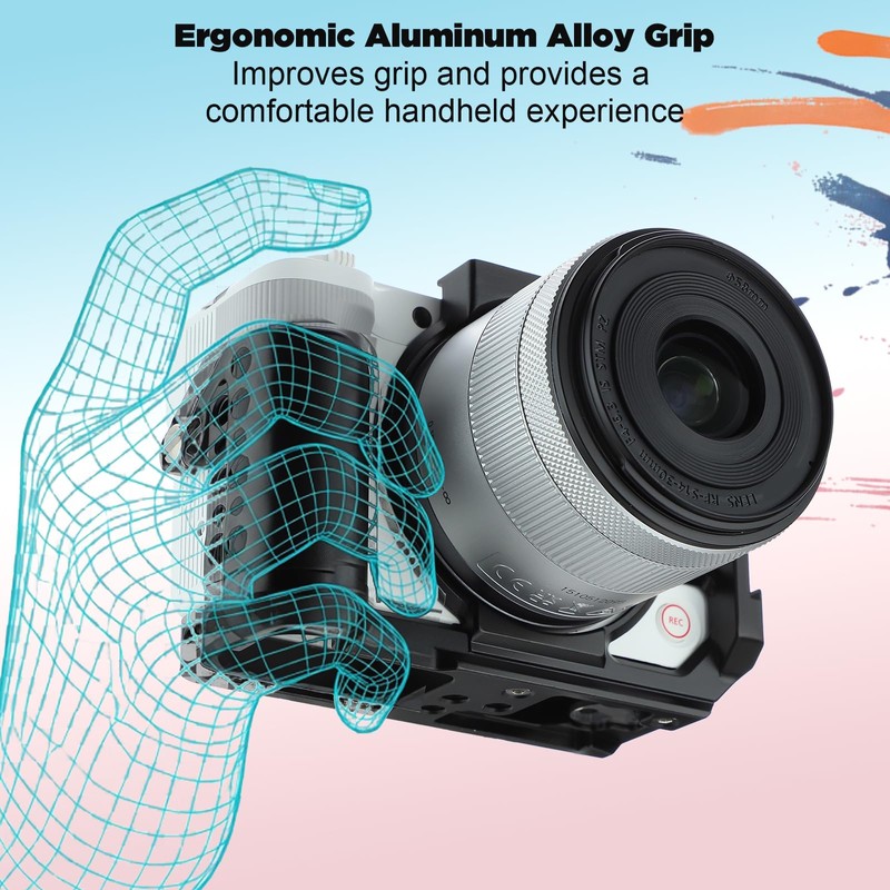 Leftfoto R50V Camera Cage for Canon R50V with Handle Grip