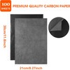 Carbon Paper for Tracing Graphite Transfer Paper -100 Sheets Black