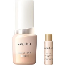 Shiseido MAQuillAGE Essence Liquid EX Foundation SPF50+ Ochre 20 with Mini Primer 24mL + 8mL | 2025 Online Limited Edition | Liquid, Fragrance-Free | Pore Coverage, Radiant Glow, Sheer Finish, Serum-Infused Foundation