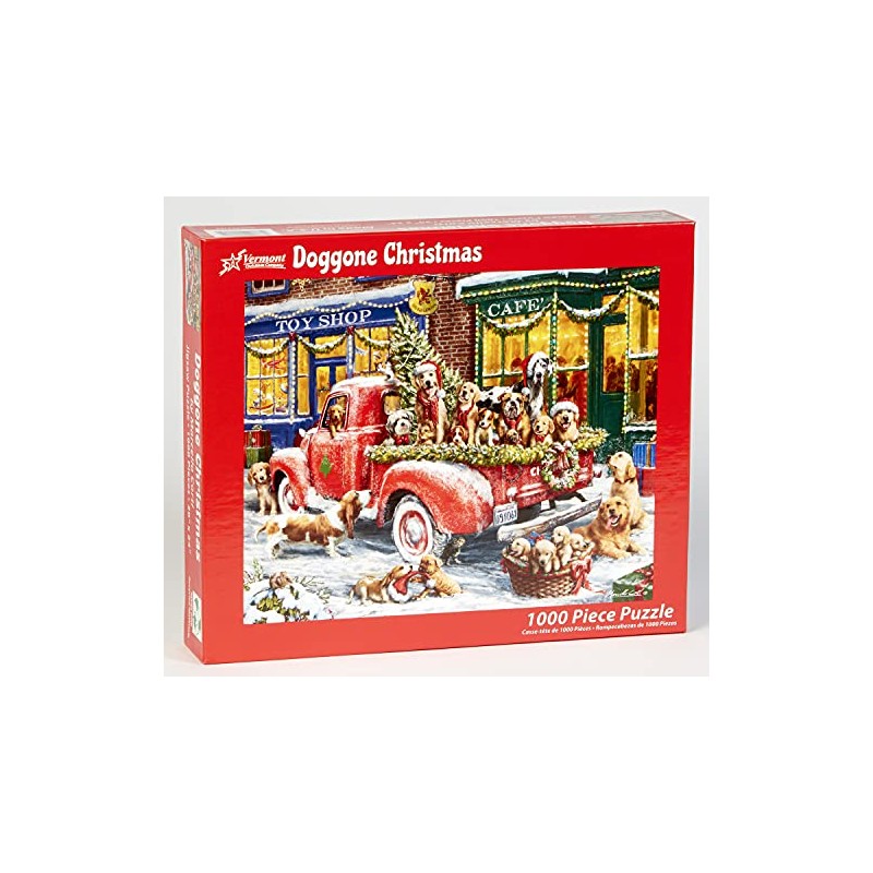 Vermont Christmas Company Doggone Christmas Jigsaw Puzzle 1000 Piece