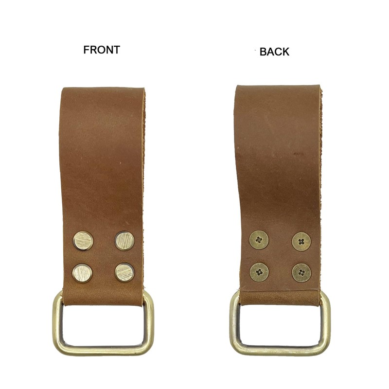 Tape Measure Holder with Leather Belt Clip - Heavy Duty