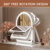 Hasipu Vanity Mirror with Lights, 11"× 14" Arched LED Makeup